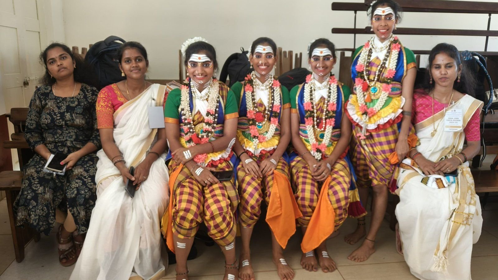 Yakshagana performers in costume