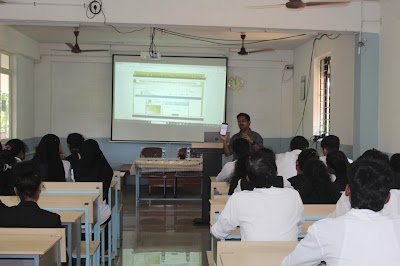 A presentation in the classroom