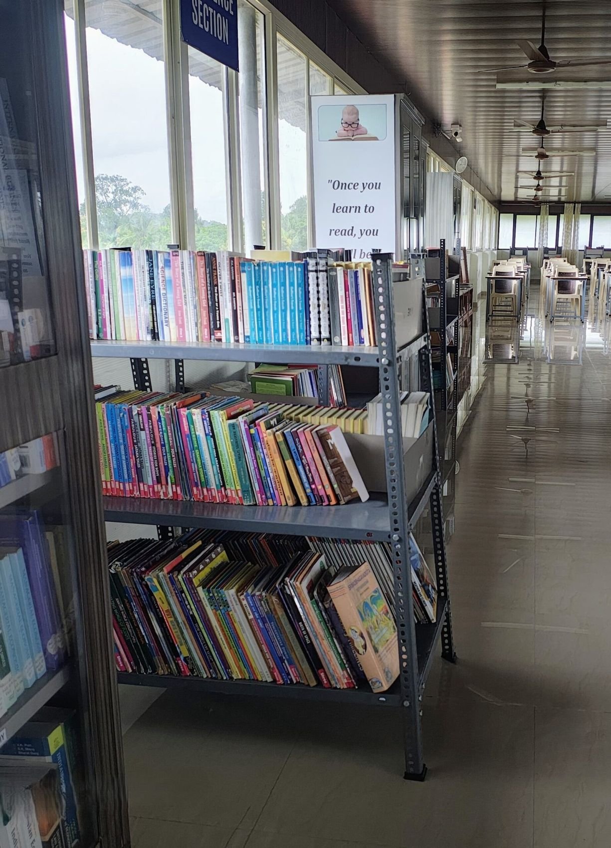 Reading corner in the library