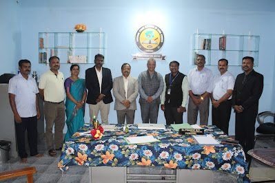 Faculty and guests at a college function