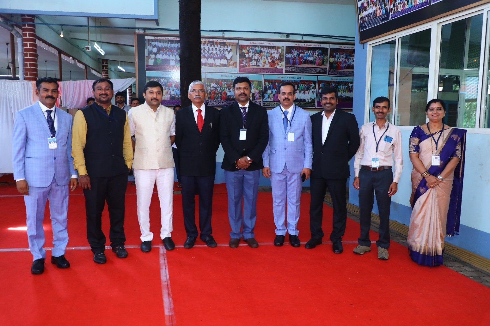 Guests and management on the red carpet