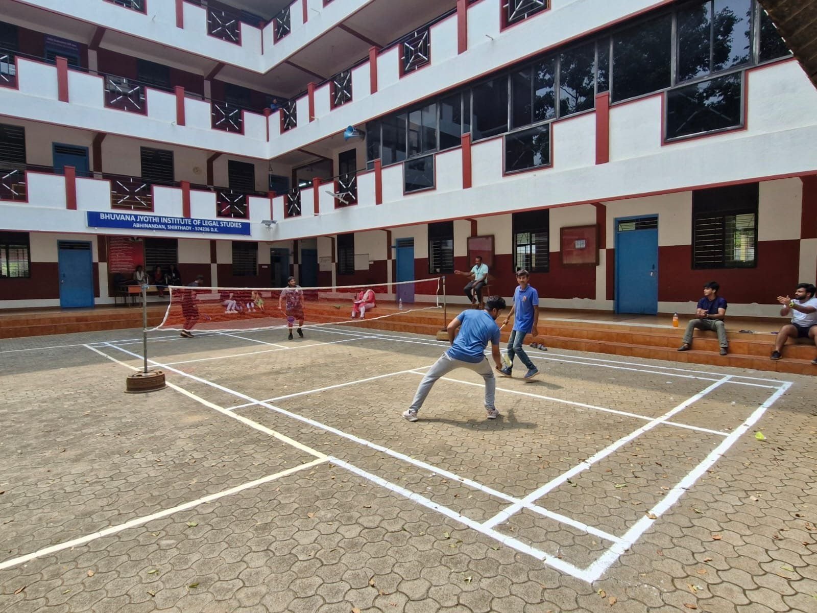 Playground and courts